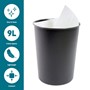 Picture of JVL Toilet Brush + Black Plastic Bin