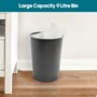 Picture of JVL Toilet Brush + Black Plastic Bin