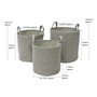 Picture of Silva Round Fabric Storage Baskets