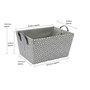 Picture of Argyle Rectangular Paper Storage Basket