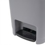 Picture of Slim Plastic Lidded Foot Pedal Waste Bin, 15L, Grey