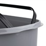 Picture of Slim Plastic Lidded Foot Pedal Waste Bin, 60L, Grey