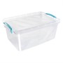Picture of Plastic Clip Lidded Food Storage Box, Stackable & Nestable, Set of 3, 1.6L, 3L, 5L