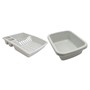 Picture of Plastic Dish Drainer and Rectangular Washing Up Bowl Kitchen Set, Grey