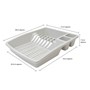 Picture of Plastic Dish Drainer and Rectangular Washing Up Bowl Kitchen Set, Grey