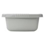 Picture of Plastic Dish Drainer and Rectangular Washing Up Bowl Kitchen Set, Grey