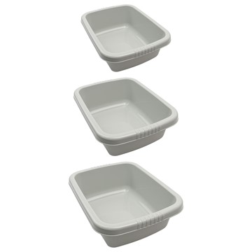 Picture of Plastic Washing Up Cleaning Bowls, Nestable, Set of 3, 5.5L, 9.5L, 15.5L