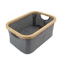 Picture of Bambanio Foldable Bamboo Storage Basket, 26L - Grey