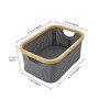 Picture of Bambanio Foldable Bamboo Storage Basket, 26L - Grey