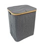 Picture of Bambanio Foldable Bamboo Laundry Storage Hamper, 66L - Grey