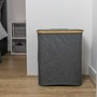 Picture of Bambanio Foldable Bamboo Laundry Storage Hamper, 66L - Grey