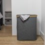Picture of Bambanio Foldable Bamboo Laundry Storage Hamper, 66L - Grey