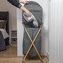 Picture of Bambanio Foldable Bamboo Laundry Storage Hamper, 100L - Grey