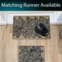 Picture of Elegance Machine Washable Doormat, 50x75cm - Flowers
