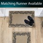 Picture of Elegance Machine Washable Doormat, 50x75cm - Scroll Border