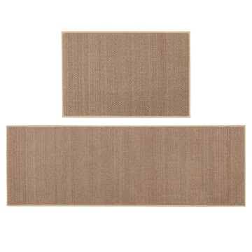 Picture of Antarra Machine Washable Doormat and Runner Set - Beige
