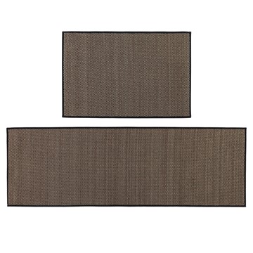 Picture of Antarra Machine Washable Doormat and Runner Set - Black