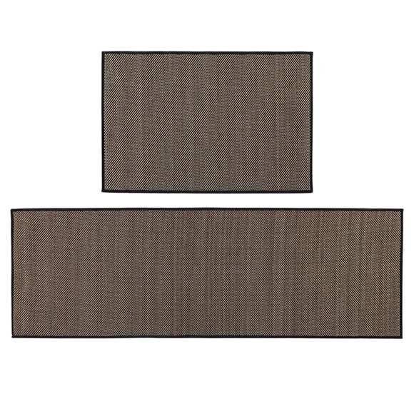 Picture of Antarra Machine Washable Doormat and Runner Set - Black