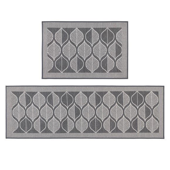 Picture of Expression Machine Washable Doormat and Runner Set - Leaves