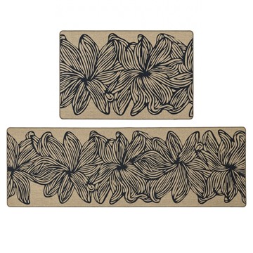 Picture of Elegance Machine Washable Doormat and Runner Set - Flower