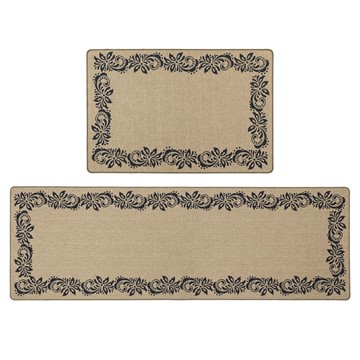 Picture of Elegance Machine Washable Doormat and Runner Set - Border