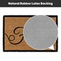 Picture of Eco-Friendly Latex Backed Coir Doormat, 40x60cm - Failte