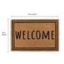 Picture of Eco-Friendly Latex Backed Coir Doormat, 40x60cm - Welcome Border