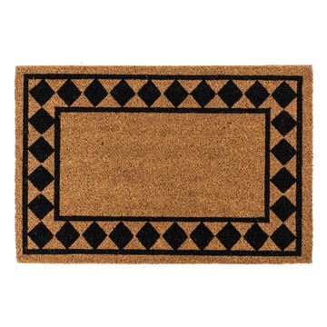 Picture of Eco-Friendly Latex Backed Coir Doormat, 40x60cm - Diamond Border