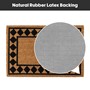 Picture of Eco-Friendly Latex Backed Coir Doormat, 40x60cm - Diamond Border