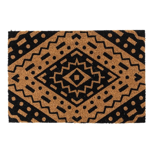 Picture of Eco-Friendly Latex Backed Coir Doormat, 40x60cm - Aztec