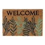 Picture of Eco-Friendly Latex Backed Coir Doormat, 40x60cm - Welcome Leaves