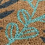 Picture of Eco-Friendly Latex Backed Coir Doormat, 40x60cm - Welcome Leaves