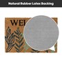 Picture of Eco-Friendly Latex Backed Coir Doormat, 40x60cm - Welcome Leaves