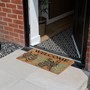 Picture of Eco-Friendly Latex Backed Coir Doormat, 40x60cm - Welcome Leaves
