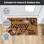 Picture of Eco-Friendly Latex Backed Coir Doormat, 40x70cm - Our Happy Home