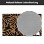 Picture of Eco-Friendly Latex Backed Coir Doormat, 40x70cm - Black Floral