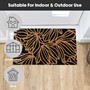 Picture of Eco-Friendly Latex Backed Coir Doormat, 40x70cm - Black Floral