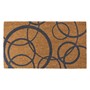 Picture of Eco-Friendly Latex Backed Coir Doormat, 40x70cm - Grey Circles