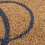 Picture of Eco-Friendly Latex Backed Coir Doormat, 40x70cm - Grey Circles