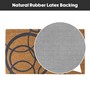 Picture of Eco-Friendly Latex Backed Coir Doormat, 40x70cm - Grey Circles
