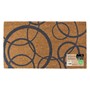 Picture of Eco-Friendly Latex Backed Coir Doormat, 40x70cm - Grey Circles