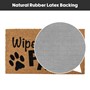 Picture of Eco-Friendly Latex Backed Coir Doormat, 40x70cm - Wipe Your Paws