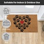 Picture of Eco-Friendly Latex Backed Coir Doormat, 40x70cm - Heart Paws
