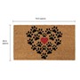 Picture of Eco-Friendly Latex Backed Coir Doormat, 40x70cm - Heart Paws