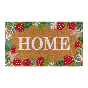 Picture of Eco-Friendly Latex Backed Coir Doormat, 40x70cm - Strawberry Fields