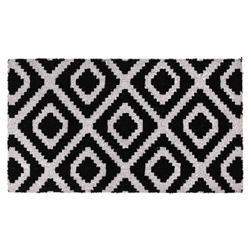 Picture of Eco-Friendly Latex Backed Coir Doormat, 40x70cm - Monochrome Diamond