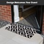 Picture of Eco-Friendly Latex Backed Coir Doormat, 40x70cm - Monochrome Diamond