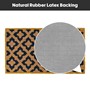 Picture of Eco-Friendly Latex Backed Coir Doormat, 40x70cm - Vintage