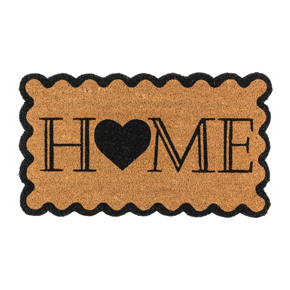 Picture of Eco-Friendly Latex Backed Coir Doormat, 40x70cm - Scalloped Home