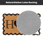 Picture of Eco-Friendly Latex Backed Coir Doormat, 40x70cm - Scalloped Home